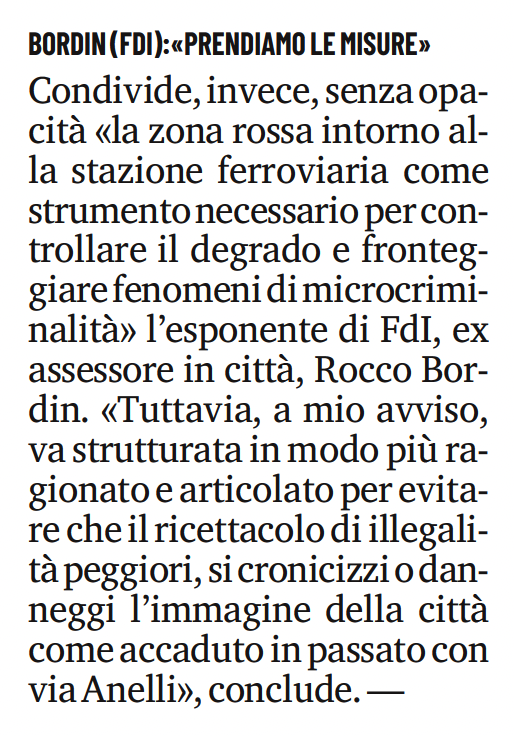 Zona Rossa Bordin Rassegna Stampa